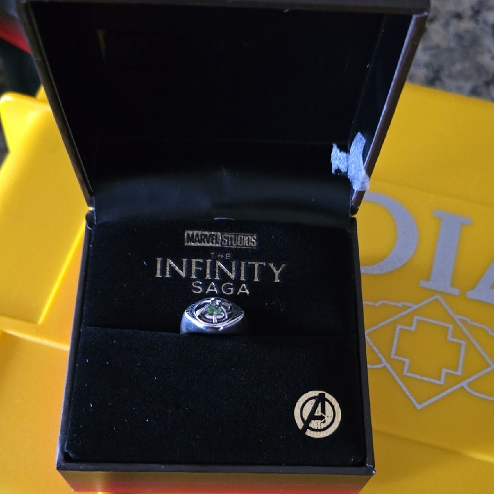 Marvel Infinity Saga RockLove Dr. Strange Wye of Agamotto Silver Ring Size 10